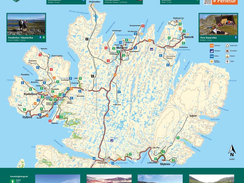 Turstier og sykkelruter